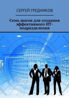 Сергей Гредников - Семь шагов для создания эффективного ИТ-подразделения - Читать 📖 Читать онлайн 👀 Читаемые книги читать онлайн бесплатно 🔥 booksread-online.com