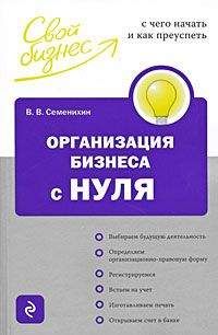 Виталий Семенихин - Организация бизнеса с нуля. С чего начать и как преуспеть - Читать 📖 Читать онлайн 👀 Читаемые книги читать онлайн бесплатно 🔥 booksread-online.com