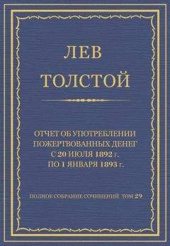 Лев Толстой - Полное собрание сочинений. Том 29. Произведения 1891–1894 гг. Отчет об употреблении пожертвованных денег с 20 июля 1892 г. по 1 января 1893 г. - Читать | Читать онлайн | Читаемые книги читать онлайн бесплатно | booksread-online.com