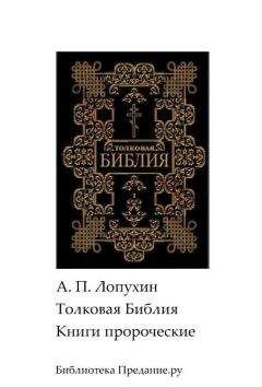 Александр Лопухин - Толковая Библия. Ветхий Завет. Книги пророческие - Читать 📖 Читать онлайн 👀 Читаемые книги читать онлайн бесплатно 🔥 booksread-online.com