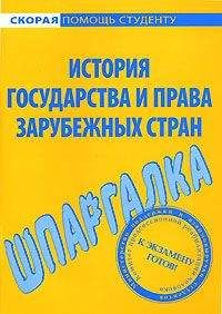 Антон Селянин - Шпаргалка по истории государства и права зарубежных стран - Читать | Читать онлайн | Читаемые книги читать онлайн бесплатно | booksread-online.com