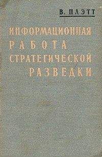 Вашингтон Плэтт - Информационная работа стратегической разведки. Основные принципы - Читать | Читать онлайн | Читаемые книги читать онлайн бесплатно | booksread-online.com