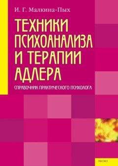 Ирина Малкина-Пых - Техники психоанализа и терапии Адлера - Читать 📖 Читать онлайн 👀 Читаемые книги читать онлайн бесплатно 🔥 booksread-online.com