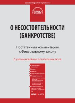 Коллектив авторов - Комментарий к Федеральному закону от 26 октября 2002 г. №127-ФЗ «О несостоятельности (банкротстве)» (постатейный) - Читать 📖 Читать онлайн 👀 Читаемые книги читать онлайн бесплатно 🔥 booksread-online.com