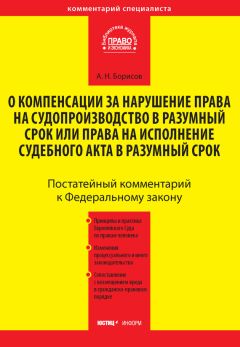 Александр Борисов - Комментарий к Федеральному закону от 30 апреля 2010 г. №68-ФЗ «О компенсации за нарушение права на судопроизводство в разумный срок или права на исполнение судебного акта в разумный срок» (постатейный) - Читать 📖 Читать онлайн 👀 Читаемые книги читать онлайн бесплатно 🔥 booksread-online.com