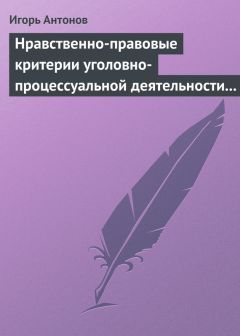 Игорь Антонов - Нравственно-правовые критерии уголовно-процессуальной деятельности следователей - Читать 📖 Читать онлайн 👀 Читаемые книги читать онлайн бесплатно 🔥 booksread-online.com