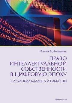 Елена Войниканис - Право интеллектуальной собственности в цифровую эпоху. Парадигма баланса и гибкости - Читать | Читать онлайн | Читаемые книги читать онлайн бесплатно | booksread-online.com