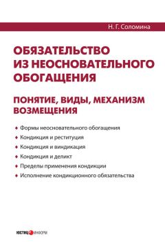 Наталья Соломина - Обязательство из неосновательного обогащения: понятие, виды, механизм возмещения - Читать 📖 Читать онлайн 👀 Читаемые книги читать онлайн бесплатно 🔥 booksread-online.com