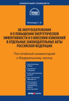 Светлана Матиящук - Комментарий к Федеральному закону «Об энергосбережении и о повышении энергетической эффективности и о внесении изменений в отдельные законодательные акты Российской Федерации» (постатейный) - Читать | Читать онлайн | Читаемые книги читать онлайн бесплатно | booksread-online.com