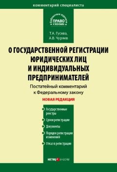 Александр Чуряев - Комментарий к Федеральному закону «О государственной регистрации юридических лиц и индивидуальных предпринимателей» (постатейный) - Читать | Читать онлайн | Читаемые книги читать онлайн бесплатно | booksread-online.com