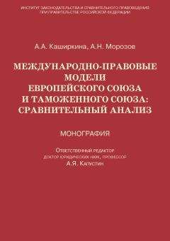 Андрей Морозов - Международно-правовые модели Европейского Союза и Таможенного союза: сравнительный анализ - Читать 📖 Читать онлайн 👀 Читаемые книги читать онлайн бесплатно 🔥 booksread-online.com