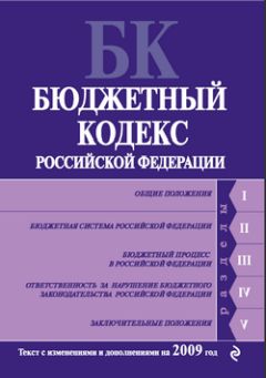 Коллектив Авторов - Бюджетный кодекс Российской Федерации. Текст с изменениями и дополнениями на 2009 год - Читать 📖 Читать онлайн 👀 Читаемые книги читать онлайн бесплатно 🔥 booksread-online.com