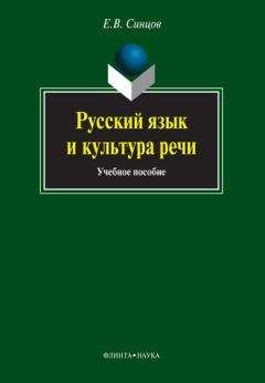 Евгений Синцов - Русский язык и культура речи - Читать | Читать онлайн | Читаемые книги читать онлайн бесплатно | booksread-online.com