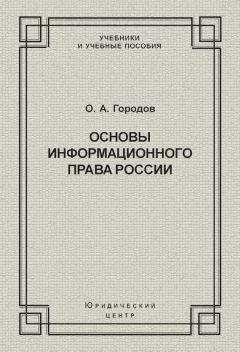 Олег Городов - Основы информационного права России - Читать 📖 Читать онлайн 👀 Читаемые книги читать онлайн бесплатно 🔥 booksread-online.com