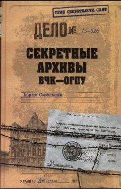 Борис Сопельняк - Секретные архивы ВЧК-ОГПУ - Читать 📖 Читать онлайн 👀 Читаемые книги читать онлайн бесплатно 🔥 booksread-online.com