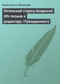 Константин Леонтьев - Оптинский старец Амвросий (Из письма к редактору «Гражданина») - Читать 📖 Читать онлайн 👀 Читаемые книги читать онлайн бесплатно 🔥 booksread-online.com