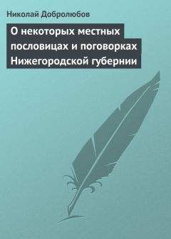 Николай Добролюбов - О некоторых местных пословицах и поговорках Нижегородской губернии - Читать 📖 Читать онлайн 👀 Читаемые книги читать онлайн бесплатно 🔥 booksread-online.com