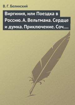 Виссарион Белинский - Виргиния, или Поездка в Россию. А. Вельтмана. Сердце и думка. Приключение. Соч. А. Вельтмана. - Читать 📖 Читать онлайн 👀 Читаемые книги читать онлайн бесплатно 🔥 booksread-online.com