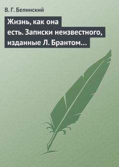 Виссарион Белинский - Жизнь, как она есть. Записки неизвестного, изданные Л. Брантом… - Читать 📖 Читать онлайн 👀 Читаемые книги читать онлайн бесплатно 🔥 booksread-online.com