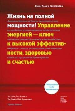 Тони Шварц - Жизнь на полной мощности. Управление энергией – ключ к высокой эффективности, здоровью и счастью - Читать 📖 Читать онлайн 👀 Читаемые книги читать онлайн бесплатно 🔥 booksread-online.com
