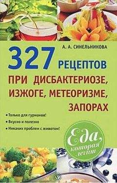 А. Синельникова - 327 рецептов при дисбактериозе, изжоге, метеоризме, запорах - Читать 📖 Читать онлайн 👀 Читаемые книги читать онлайн бесплатно 🔥 booksread-online.com