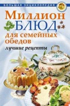 О. Агапова - Миллион блюд для семейных обедов. Лучшие рецепты - Читать 📖 Читать онлайн 👀 Читаемые книги читать онлайн бесплатно 🔥 booksread-online.com