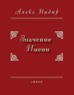 Алекс Надир - Значение имени - Читать 📖 Читать онлайн 👀 Читаемые книги читать онлайн бесплатно 🔥 booksread-online.com