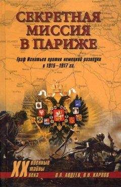 Валерий Авдеев - Секретная миссия в Париже. Граф Игнатьев против немецкой разведки в 1915–1917 гг. - Читать 📖 Читать онлайн 👀 Читаемые книги читать онлайн бесплатно 🔥 booksread-online.com
