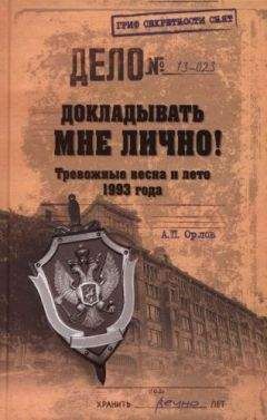 А. Орлов - Докладывать мне лично! Тревожные весна и лето 1993 года - Читать 📖 Читать онлайн 👀 Читаемые книги читать онлайн бесплатно 🔥 booksread-online.com