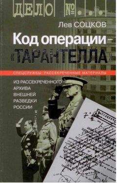 Лев Соцков - Код операции - Тарантелла. Из архива Внешней разведки России - Читать | Читать онлайн | Читаемые книги читать онлайн бесплатно | booksread-online.com