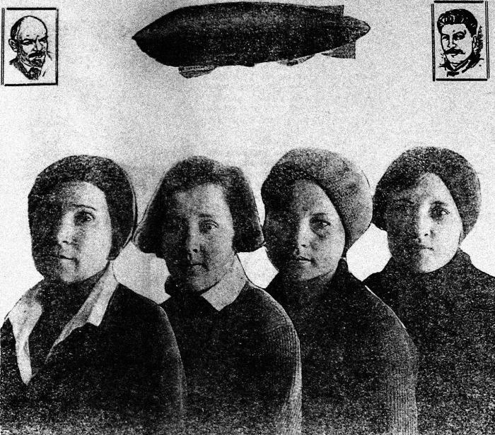 «Дирежаблестрой» на Долгопрудной: 1934-й, один год из жизни - _61udarnicyverfi19350308nemchenkomakarenkoliomanovazhigalina.jpg